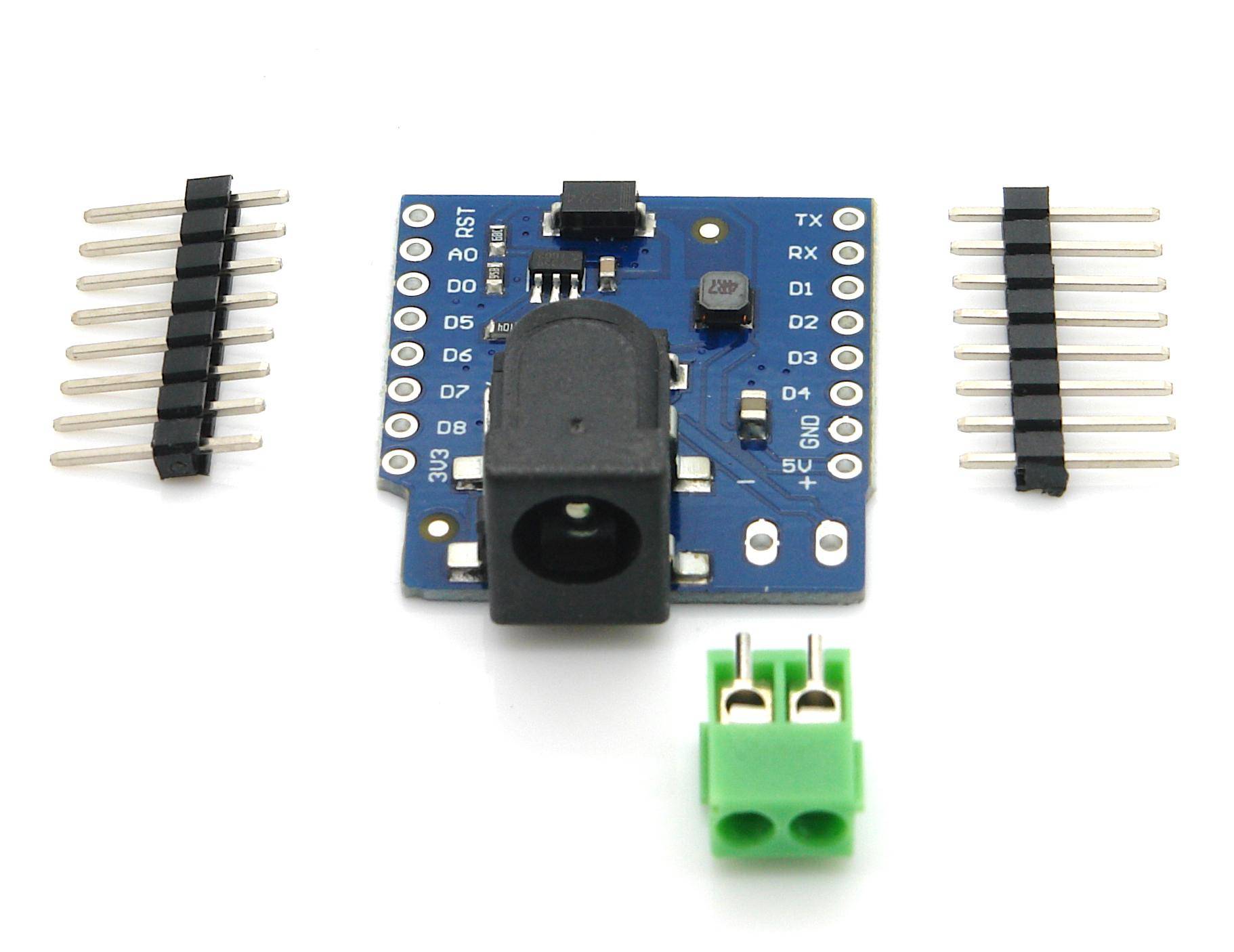 7 - 24V DC Eingang Shield für D1 Mini