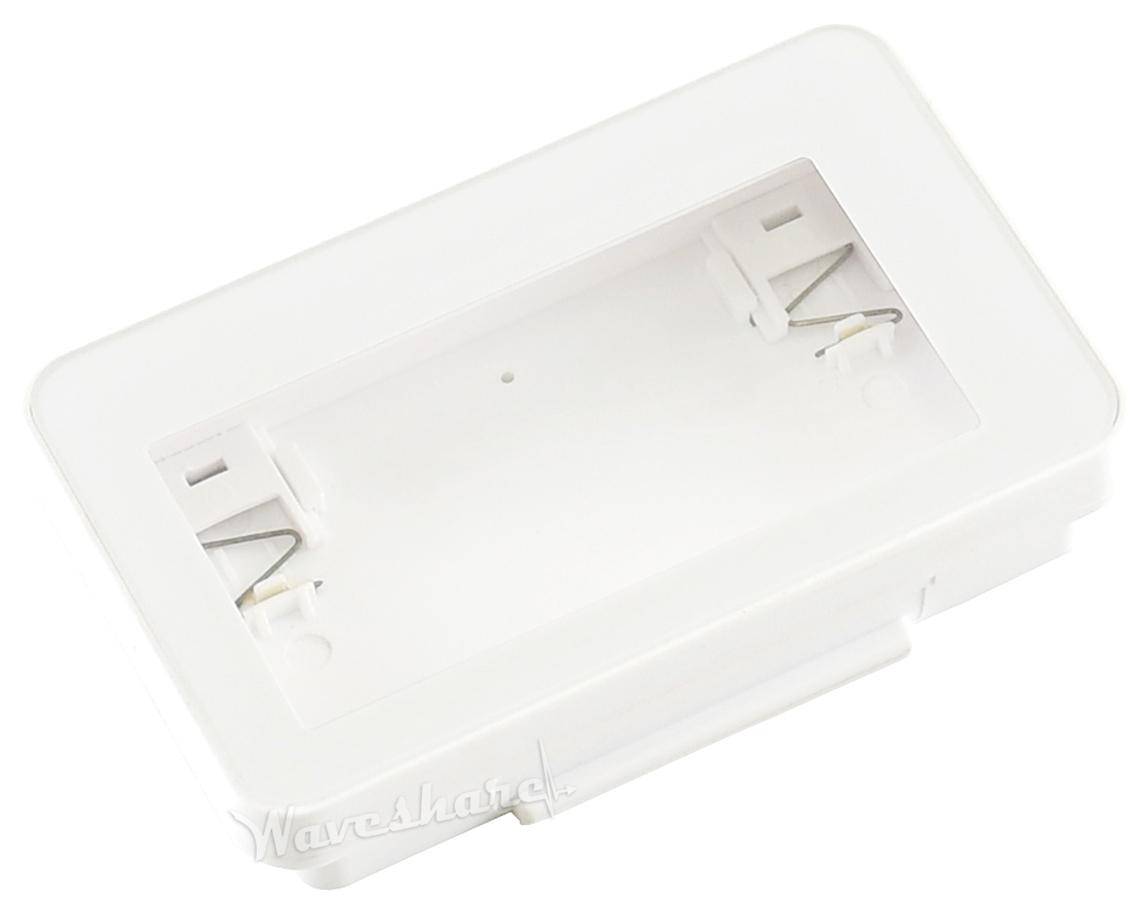 Waveshare, 2.13" e-Paper Raw Panel Case, ABS-Kunststoff Gehäuse, weiß