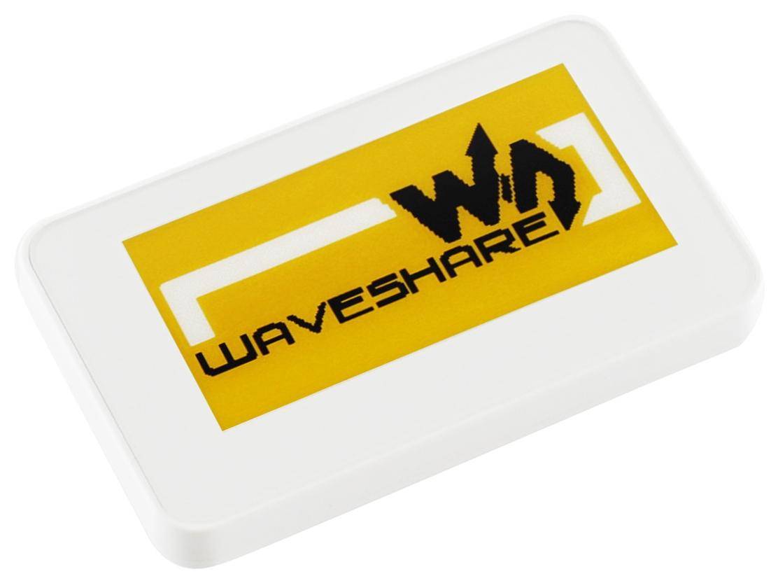 Waveshare, 2.13" e-Paper Raw Panel Case, ABS-Kunststoff Gehäuse, weiß