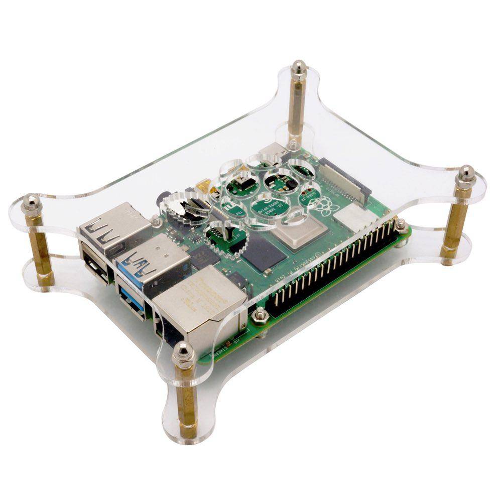 Acryl Layer Gehäuse für Raspberry Pi 4, 3, 2, B+, A+ - transparent