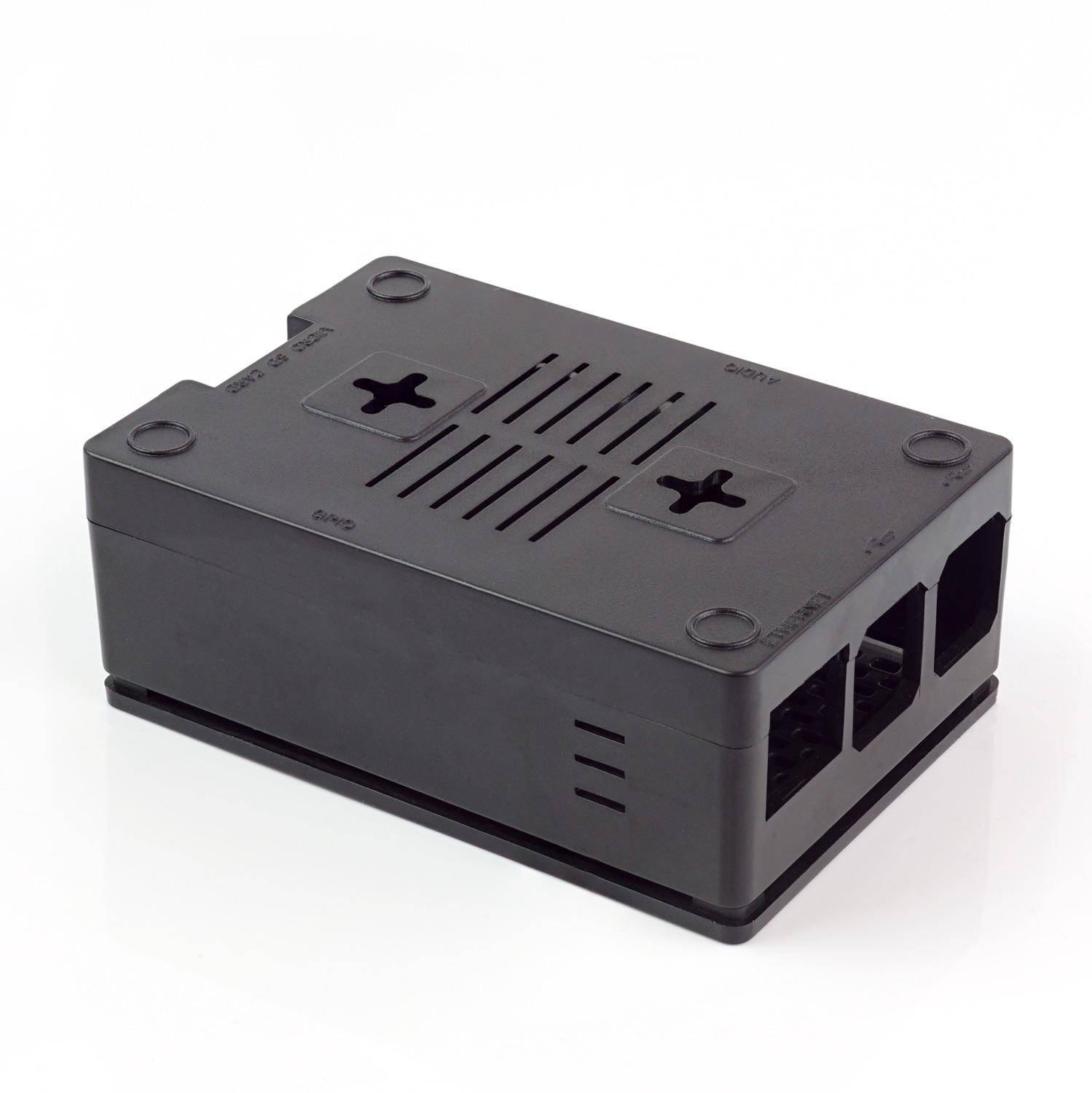 Gehäuse für Raspberry Pi 4 und 3,5" Display, schwarz