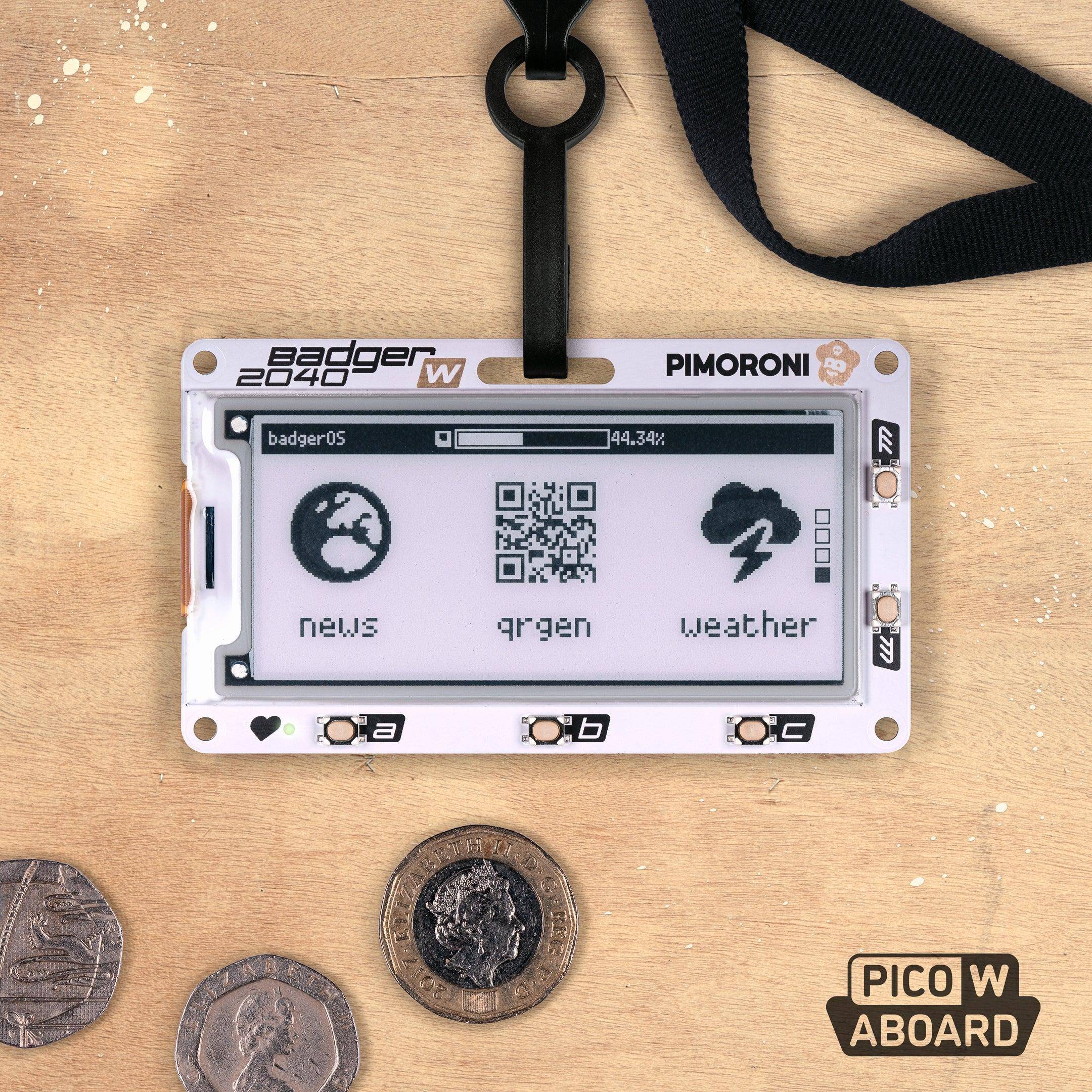 Pimoroni Badger 2040 W (Pico W Aboard)