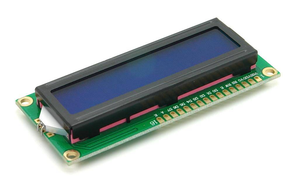 Alphanumerisches LCD 16x2, blau / weiß