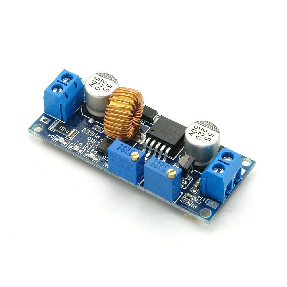 2 x Step-Down Netzteilmodul 4-38V -> 1,25-36V / 5A mit Schraubklemmen