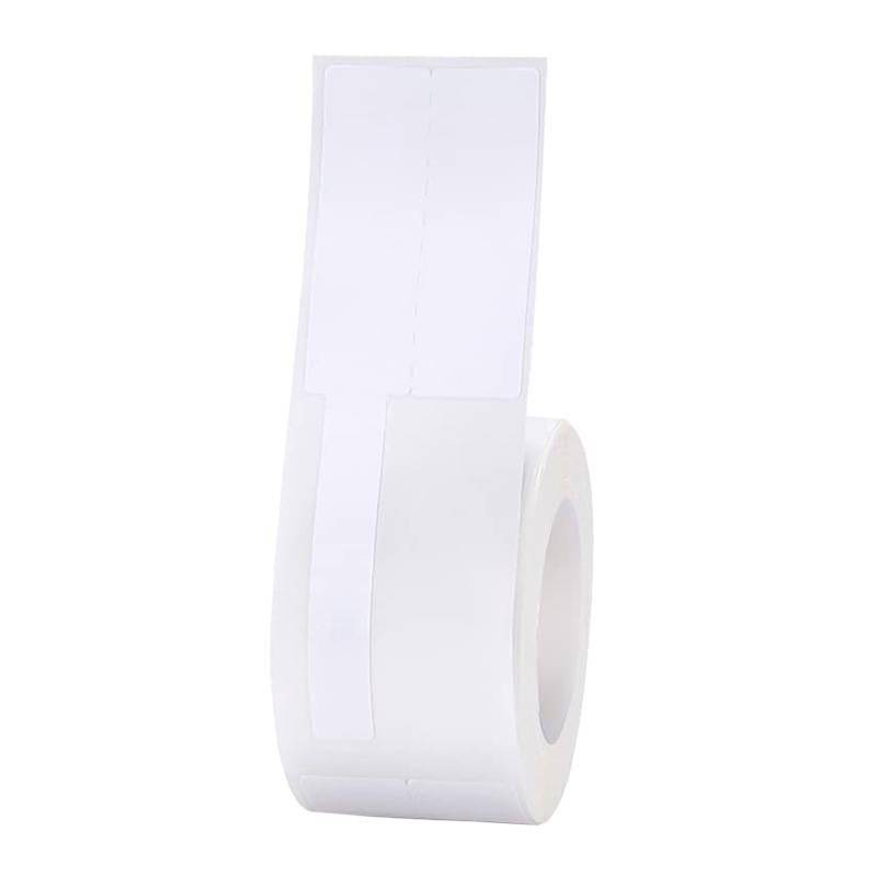 Niimbot Thermoetiketten für Kabel, 25x38+40, 100 Stück, weiß