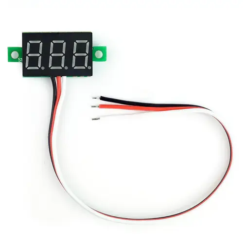 0,28" Mini Digital-Voltmeter mit LED Anzeige, 0-99V, 3-Wire, rot 0,28" Mini Digital-Voltmeter mit LED Anzeige, 0-99V, 3-Wire, rot