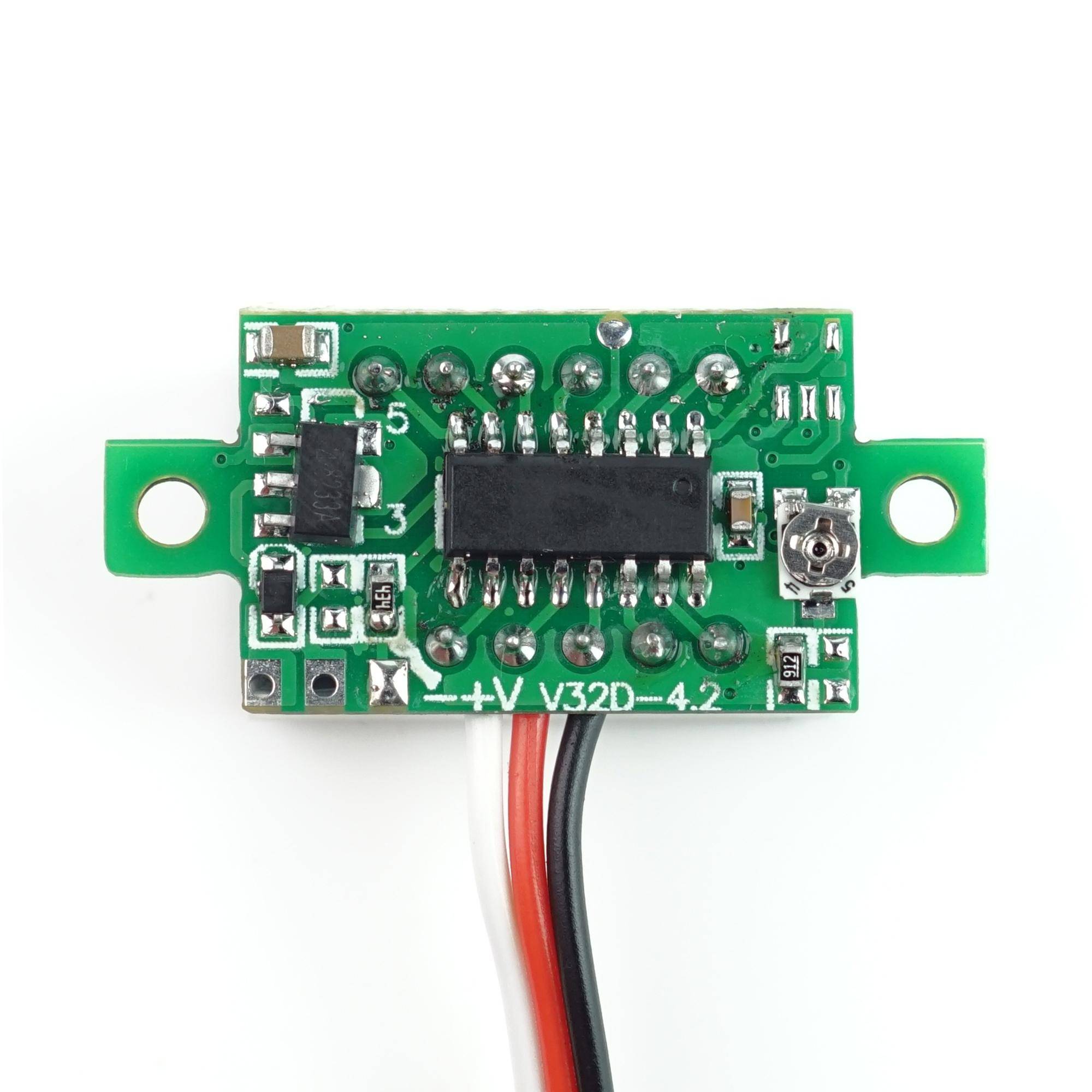 0,28" Mini Digital-Voltmeter mit LED Anzeige, 0-99V, 3-Wire, rot