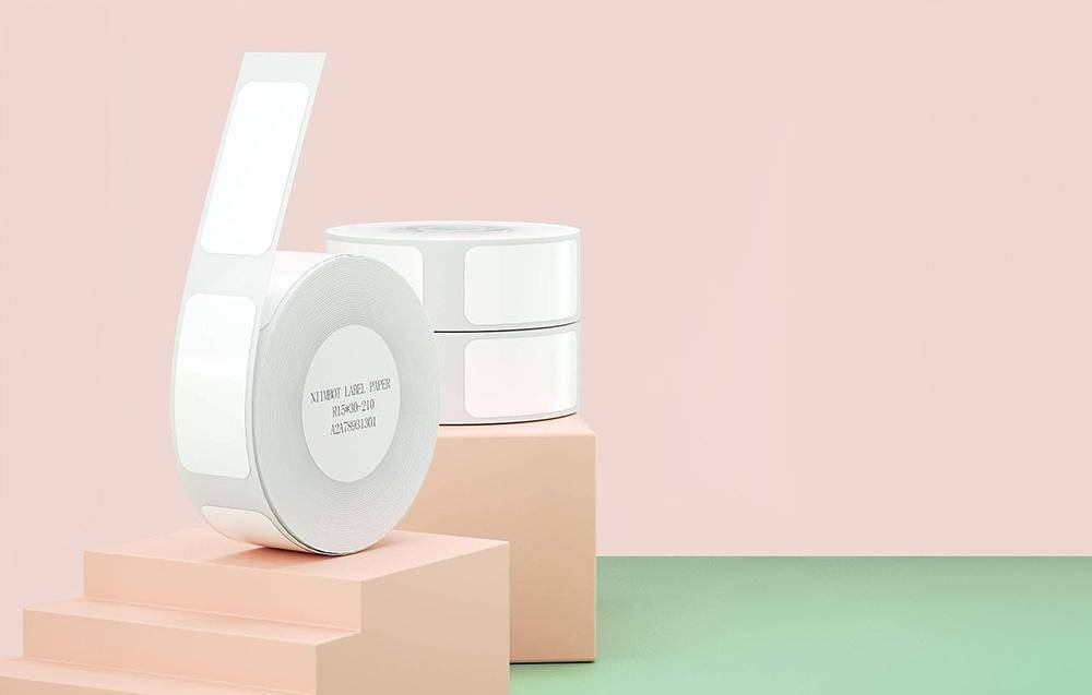 Niimbot Thermoetiketten, 15x30 mm, 1 x Rolle mit 210 Stück, weiß