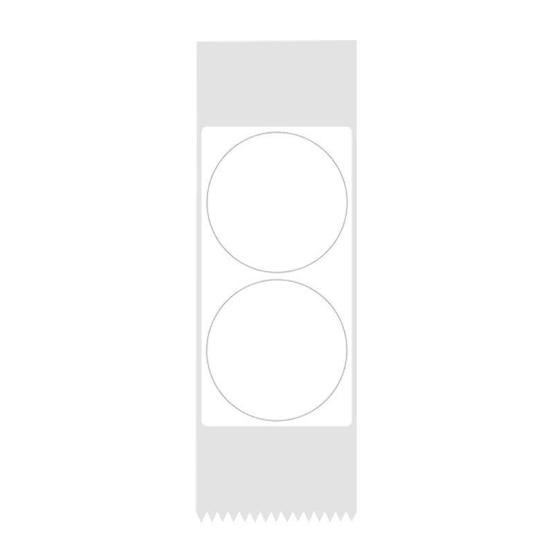 Niimbot Etiketten, 14x28 mm, 1 x Rolle mit 220 Stück, rund, weiß