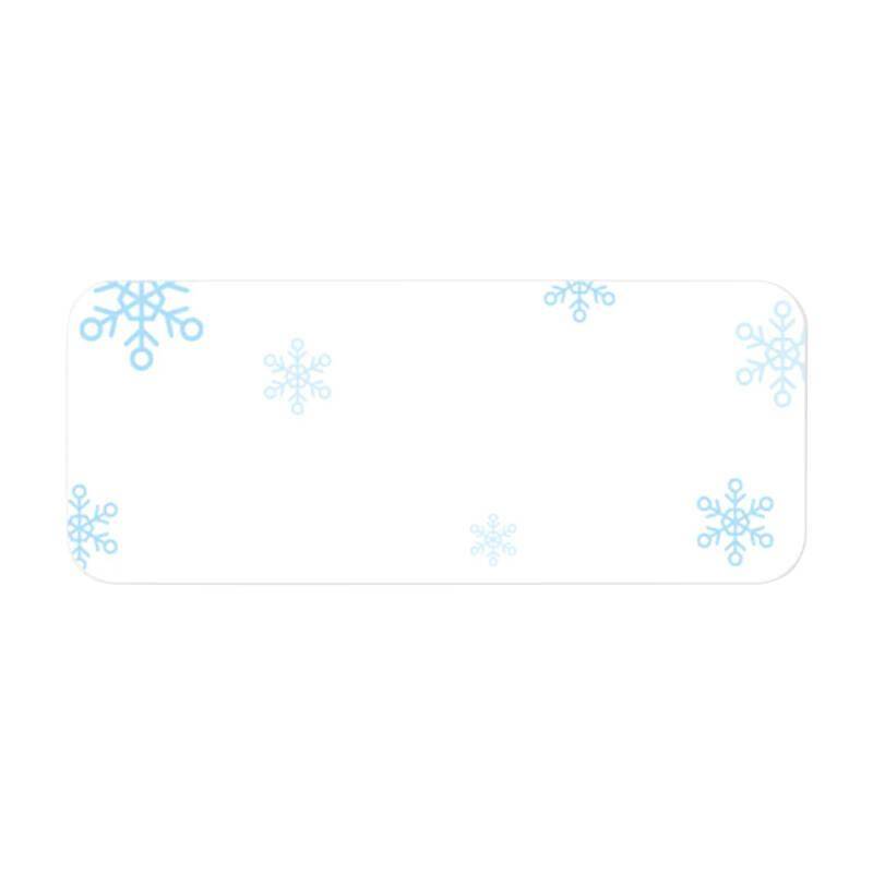 Niimbot Thermoetiketten, 12x30 mm, 1 x Rolle mit 210 Stück, Schneeflocken