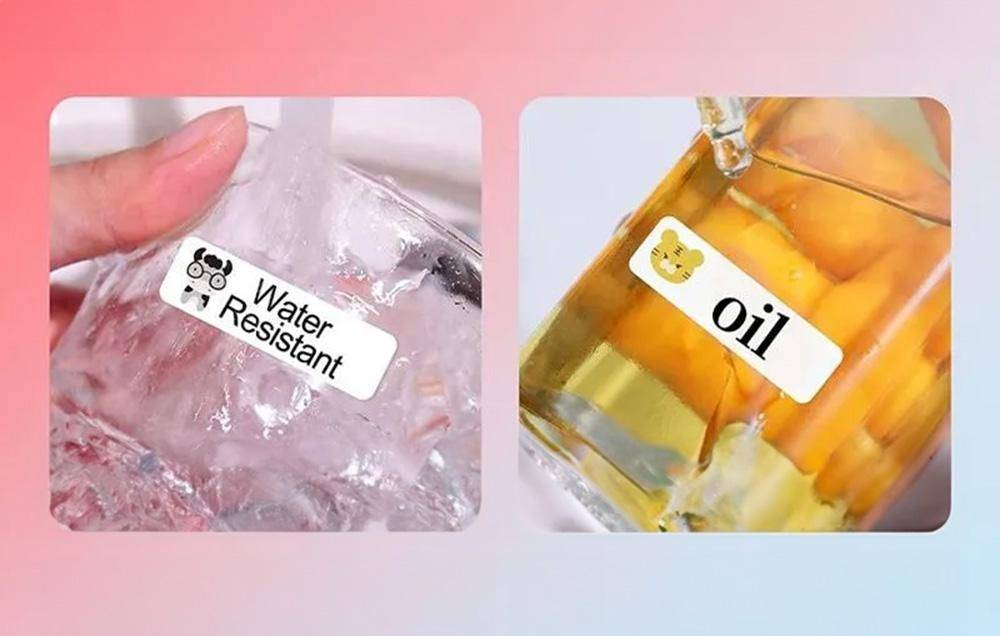 Niimbot Thermoetiketten, 12x40 mm, 1 x Rolle mit 160 Stück, Tiermuster