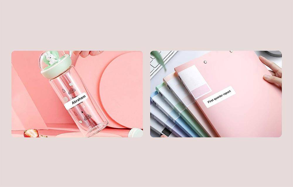 Niimbot Thermoetiketten, 14x60 mm, 1 Rolle mit 110 Stück, weiß