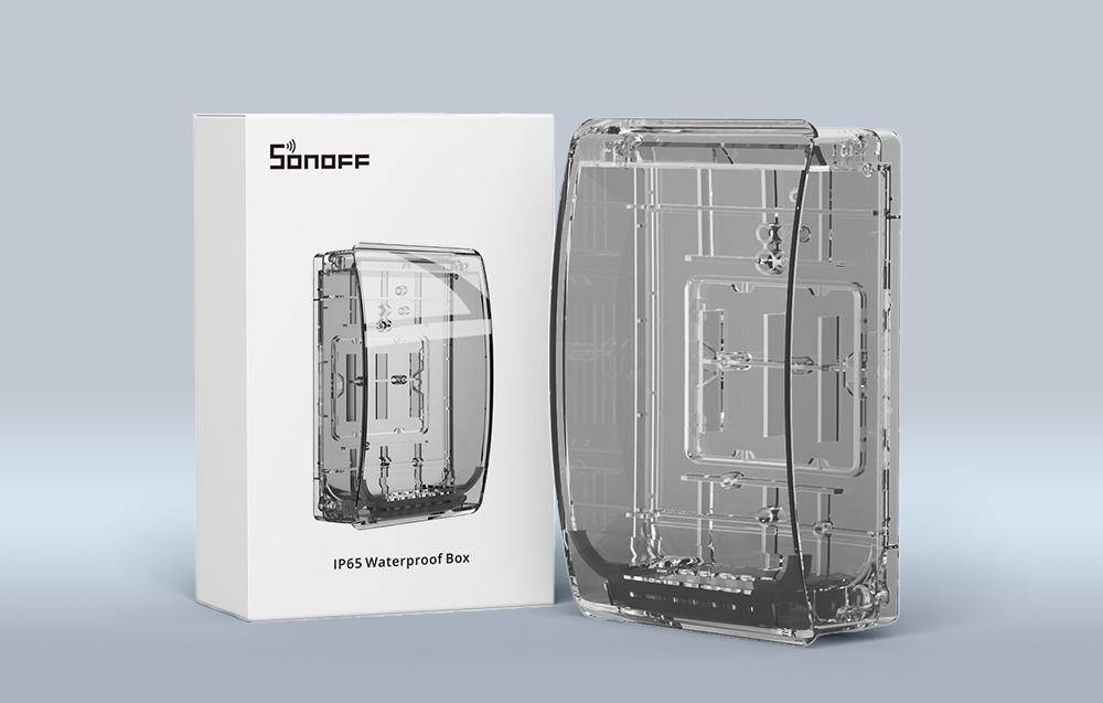 Sonoff R2 Box: Wasserdichtes IP66 Gehäuse aus PC V0, transparent, 152 x 100 x 48 mm