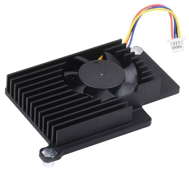 Waveshare aktiver Kühler / Lüfter für Raspberry Pi 5, Aluminium, PWM, 2.35 CFM, 8000 RPM, 5V DC