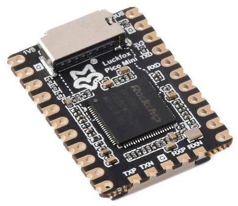 Luckfox Pico Mini A RV1103, ohne Flash / Header, Cortex A7, RISC-V, 64MB DDR2, USB 2.0, MIPI CSI