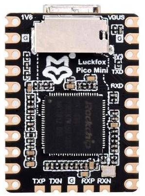 Luckfox Pico Mini A RV1103, ohne Flash / Header, Cortex A7, RISC-V, 64MB DDR2, USB 2.0, MIPI CSI