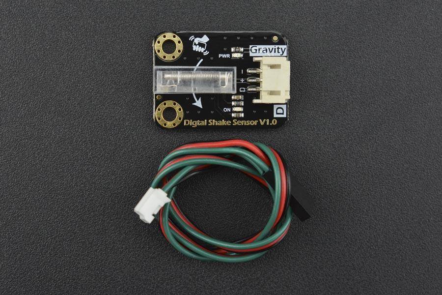 DFRobot Shake-Sensor, Gravity 3P Digital, unidirektional empfindlich, Anti-Schock, 3.3-5V