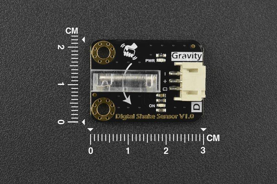 DFRobot Shake-Sensor, Gravity 3P Digital, unidirektional empfindlich, Anti-Schock, 3.3-5V