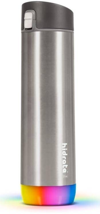 HidrateSpark, 620 ml, BPA freie intelligente Edelstahl-Trinkflasche, Chug