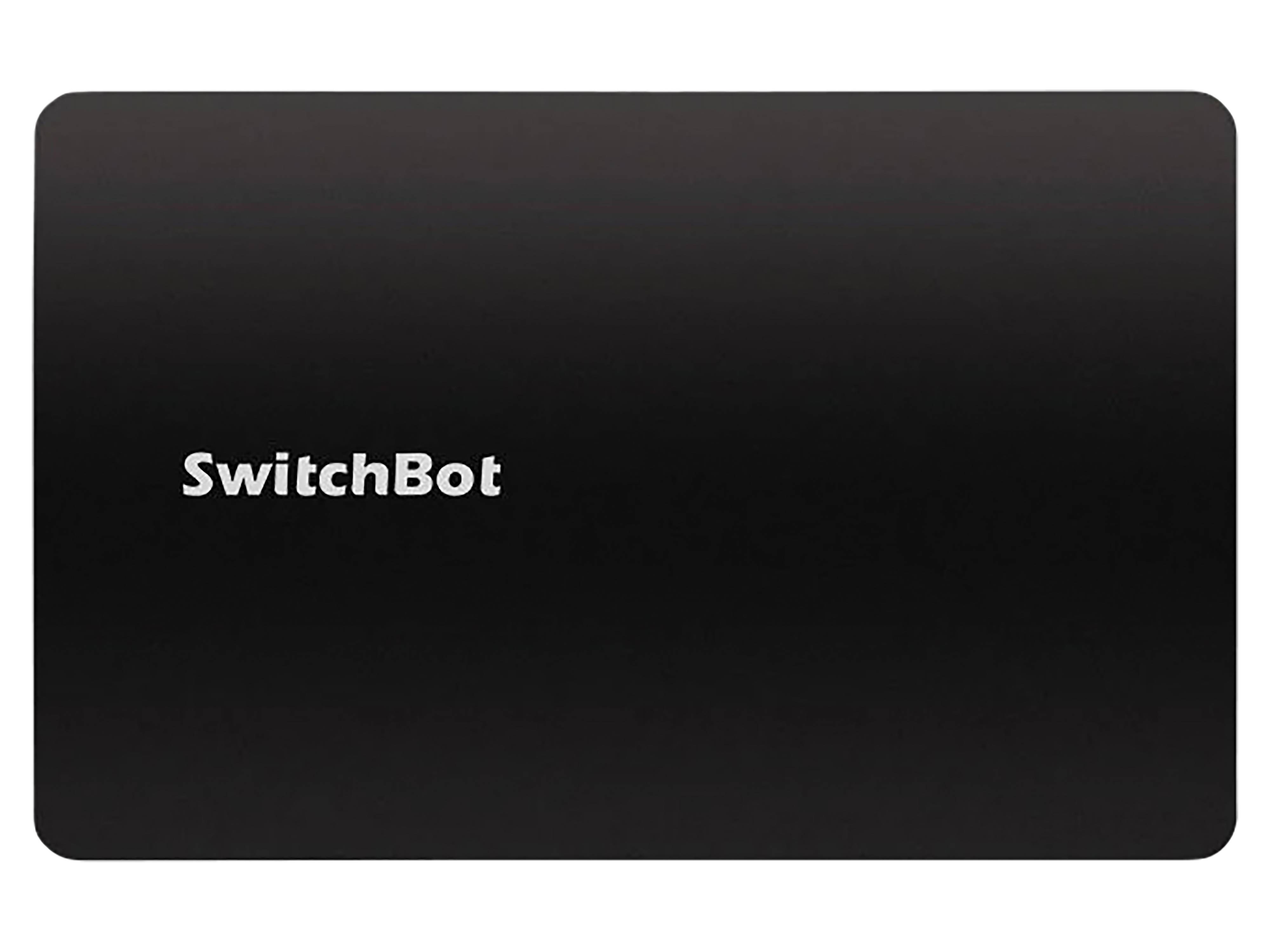 SwitchBot' Logo auf einem schwarzen Hintergrund.