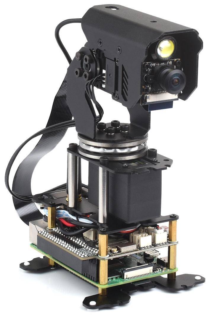 Waveshare, 360° Pan-Tilt Camera Module Kit, omnidirektional, 2-Axis Servo, für Raspberry Pi 4B/5