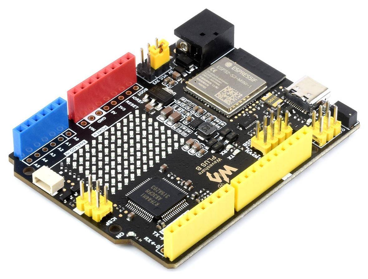 Waveshare R7FA4 PLUS B Entwicklungsboard für Arduino UNO R4, ESP32-S3FN8, 12x8 LED-Matrix, 3.3-5V