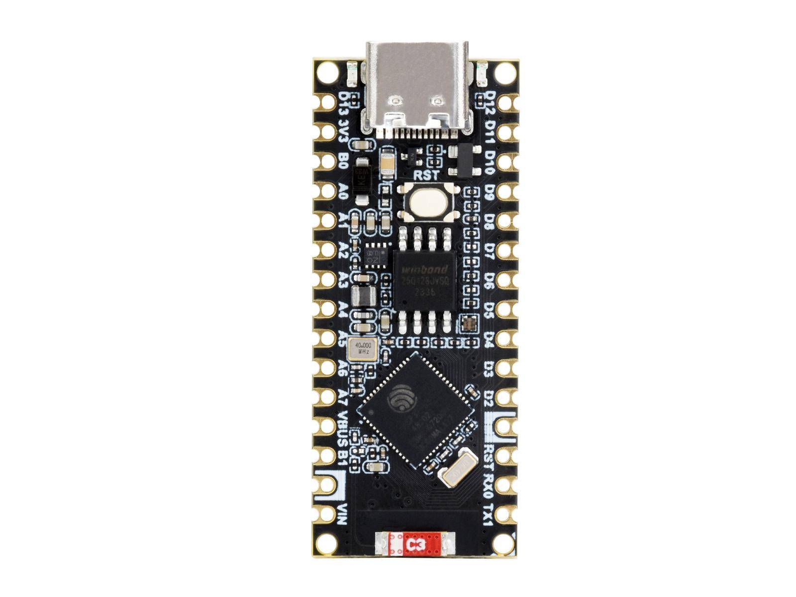 Waveshare ESP32-S3 Nano Entwicklungsboard, Wifi, Bluetooth, 8MB PSRAM, 16MB Flash - Auswahl: ohne Header