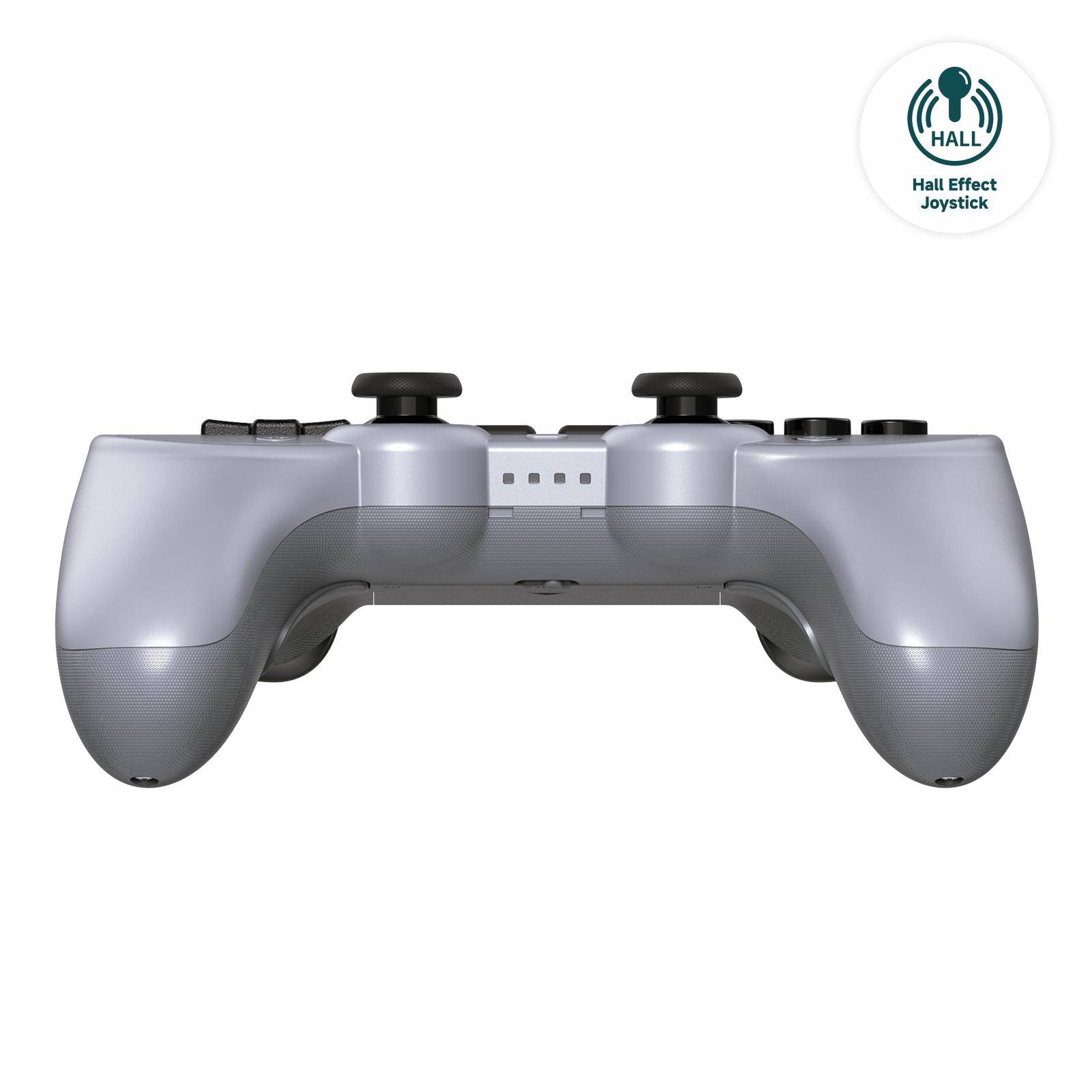 8BitDo PRO 2 Gamepad Hall-Effekt Technologie, Bluetooth USB-C, programmierbar, 1000 mAh, Grau