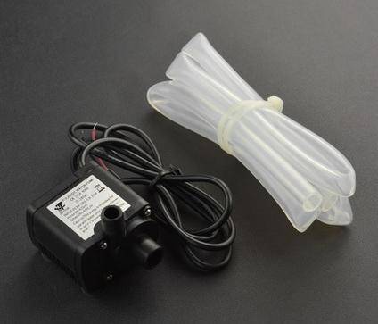 DFRobot Tauchpumpe & Wasserschlauch, Förderhöhe 40-220cm, Kapazität 100-350L/H, 0.5-5W, 4.5-12V DC