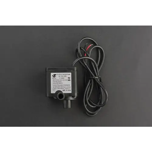 DFRobot DC Mini-Tauchwasserpumpe, manuelle Wasserflusseinstellung, 65-500mA, 280-500L/H, 6-18 VDC DFRobot DC Mini-Tauchwasserpumpe, manuelle Wasserflusseinstellung, 65-500mA, 280-500L/H, 6-18 VDC