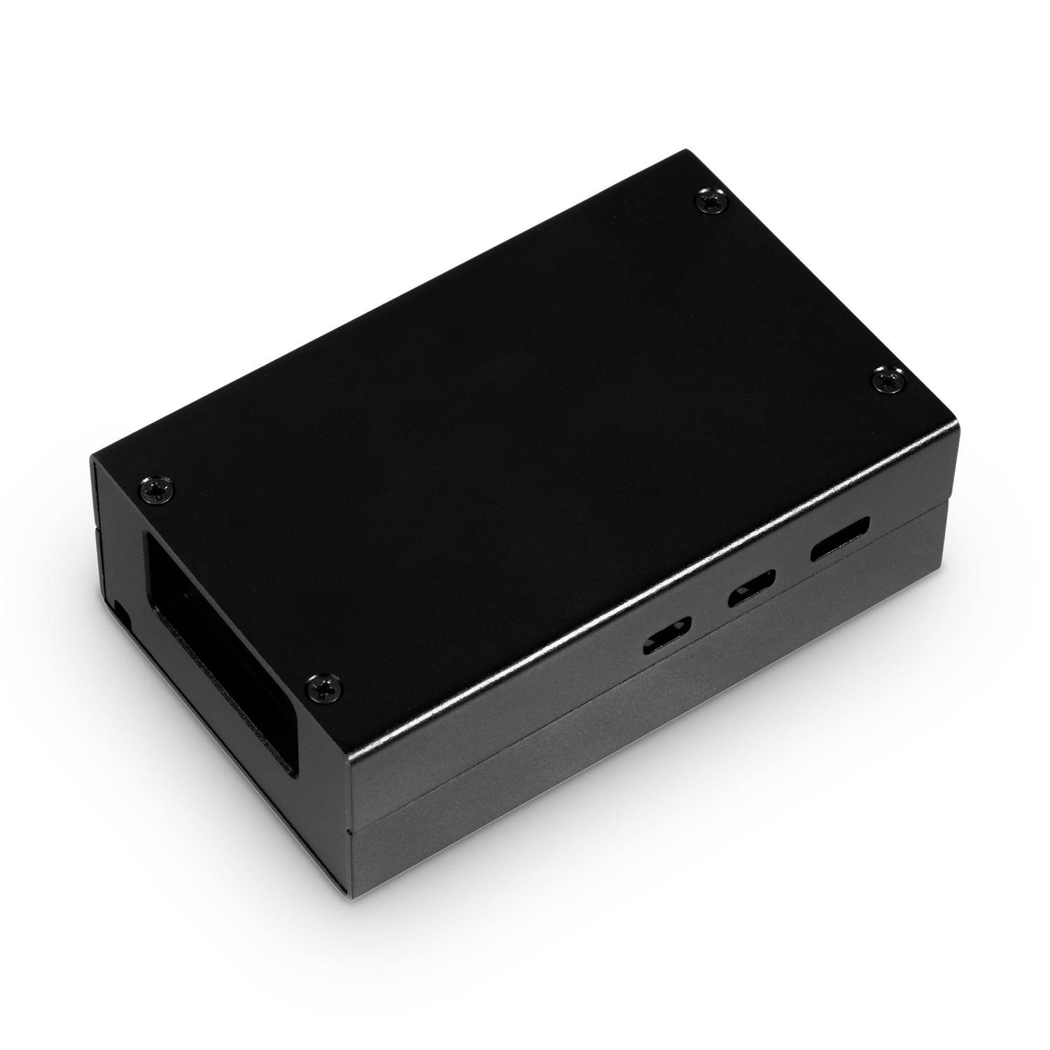 Aluminium Gehäuse für Raspberry Pi 5, schwarz