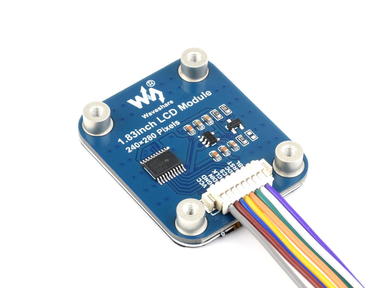 Waveshare 1.83 Zoll LCD Display Modul, 240x280, SPI, IPS Panel, 65K Farben, für Raspberry Pi