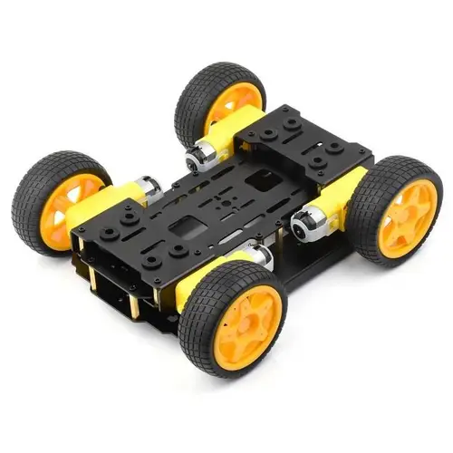 Waveshare Smart Mobile Robot Chassis Kit, 4x Räder, 4x TT Motor, Metall Chassis Stoßdämpfend Waveshare Smart Mobile Robot Chassis Kit, 4x Räder, 4x TT Motor, Metall Chassis Stoßdämpfend