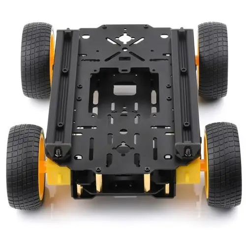 Waveshare Smart Mobile Robot Chassis Kit, 4x Räder, 4x TT Motor, Metall Chassis Stoßdämpfend Waveshare Smart Mobile Robot Chassis Kit, 4x Räder, 4x TT Motor, Metall Chassis Stoßdämpfend