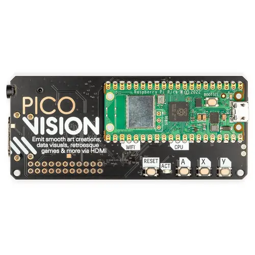 Pimoroni PicoVision PicoW + Zubehör Kit, 264kB SRAM, 2MB Flash, HDMI, 32GB MicroSD, USB Splitter Pimoroni PicoVision PicoW + Zubehör Kit, 264kB SRAM, 2MB Flash, HDMI, 32GB MicroSD, USB Splitter