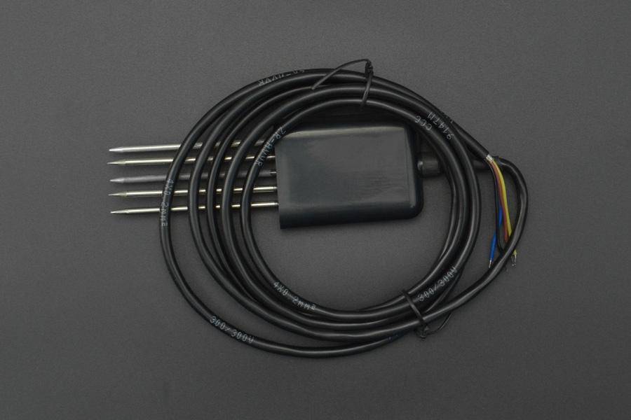 DFRobot RS485 MODBUS-RTU Bodensensor, pH, Temperatur, Feuchtigkeit, IP68, Epoxyharz legiert, 5-30V