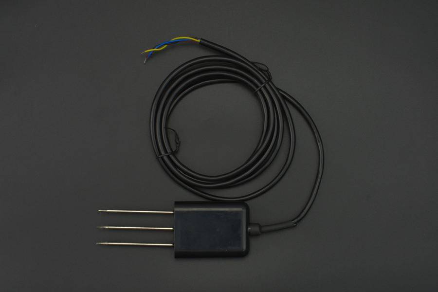 DFRobot RS485 MODBUS-RTU Bodensensor für Temperatur und Feuchtigkeit, Edelstahlsonde, IP68, 5-30V