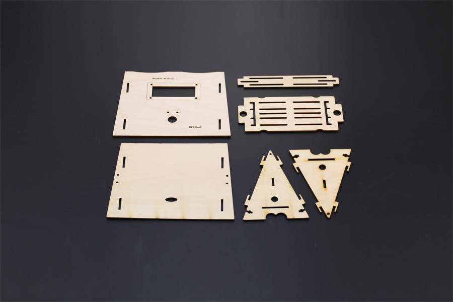 DFRobot Wetterstation-Kit, LCD Modul, DHT22, Touch-Sensor, Barometersensor, Echtzeituhr, Solar-Panel