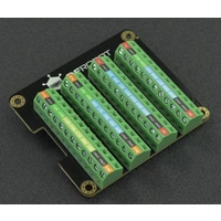 DFRobot Raspberry Pi 4B GPIO Terminal Block HAT, 28 GPIO, 4x 3.3V, 4x 5V, 12x GND, 32 LEDs DFRobot Raspberry Pi 4B GPIO Terminal Block HAT, 28 GPIO, 4x 3.3V, 4x 5V, 12x GND, 32 LEDs