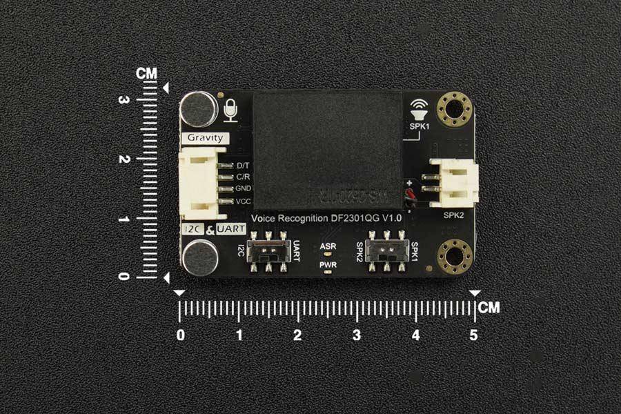 DFRobot Gravity offline Spracherkennungssensor, I2C, UART, 121 Befehle, 370mA, 3-5V