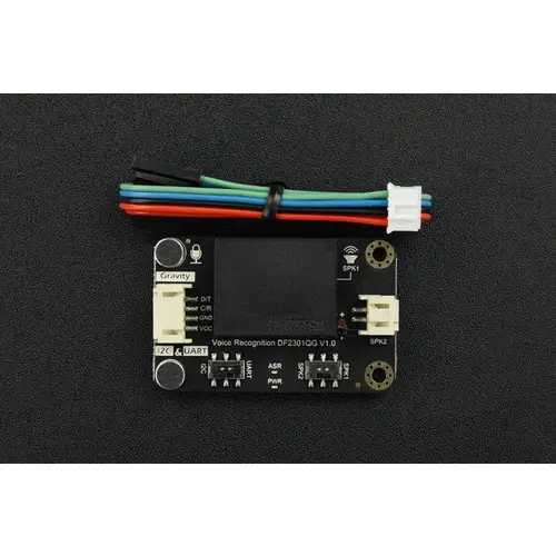 DFRobot Gravity offline Spracherkennungssensor, I2C, UART, 121 Befehle, 370mA, 3-5V DFRobot Gravity offline Spracherkennungssensor, I2C, UART, 121 Befehle, 370mA, 3-5V
