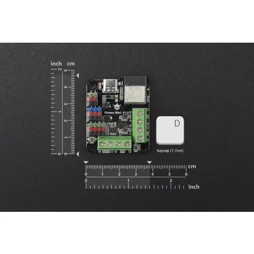 DFRobot Romeo ESP32C3 Roboter Steuerungsplatine, WiFi, Bluetooth, IO Analog/Digital, UART, I2C DFRobot Romeo ESP32C3 Roboter Steuerungsplatine, WiFi, Bluetooth, IO Analog/Digital, UART, I2C