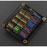 DFRobot IO Expansion HAT für Raspberry Pi 5/4B/3B+, Sensor-Schnittstelle, PWM, I2C, UART, 5V DFRobot IO Expansion HAT für Raspberry Pi 5/4B/3B+, Sensor-Schnittstelle, PWM, I2C, UART, 5V