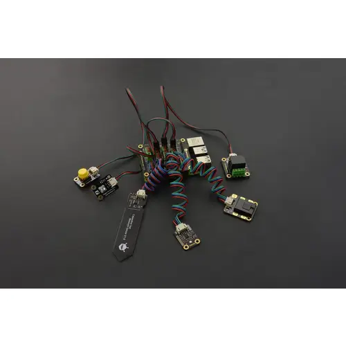 DFRobot IO Expansion HAT für Raspberry Pi 5/4B/3B+, Sensor-Schnittstelle, PWM, I2C, UART, 5V DFRobot IO Expansion HAT für Raspberry Pi 5/4B/3B+, Sensor-Schnittstelle, PWM, I2C, UART, 5V