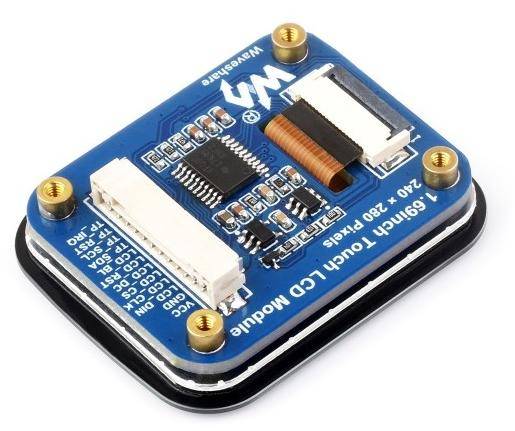 Waveshare 1.69 Zoll Rundes LCD Display, 240x280, IPS, Touchscreen, SPI/I2C, 3.3V-5V