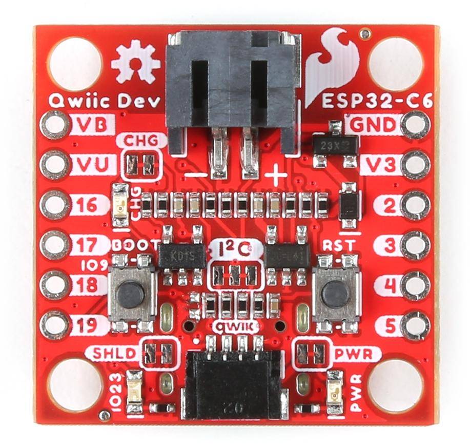 SparkFun ESP32-C6 Qwiic Pocket Dev Board, RISC-V, WiFi 6, Bluetooth 5.3, Zigbee, 4 MB Flash