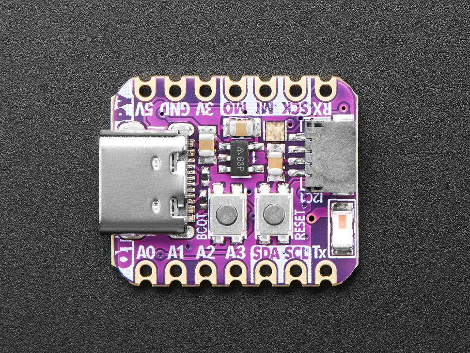 Adafruit QT Py ESP32-S3, WiFi/BLE Dev Board, Dual 240 MHz, I2C/GPIO, 8MB Flash, STEMMA QT, RGB LED