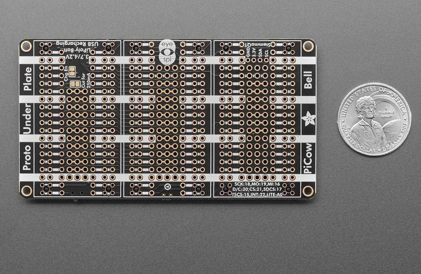 Adafruit Proto Tripler PiCowbell, Prototyping für Raspberry Pi Pico / W, STEMMA QT/Qwiic, NeoPixel