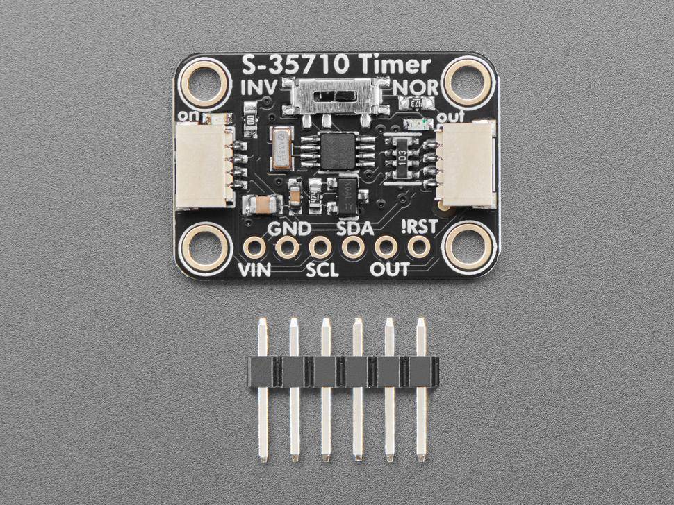 Adafruit S-35710, Low-Power Wake Up Timer Breakout, 24-Bit Sekundenzähler, programmierbarer Alarm