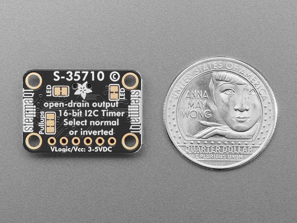 Adafruit S-35710, Low-Power Wake Up Timer Breakout, 24-Bit Sekundenzähler, programmierbarer Alarm